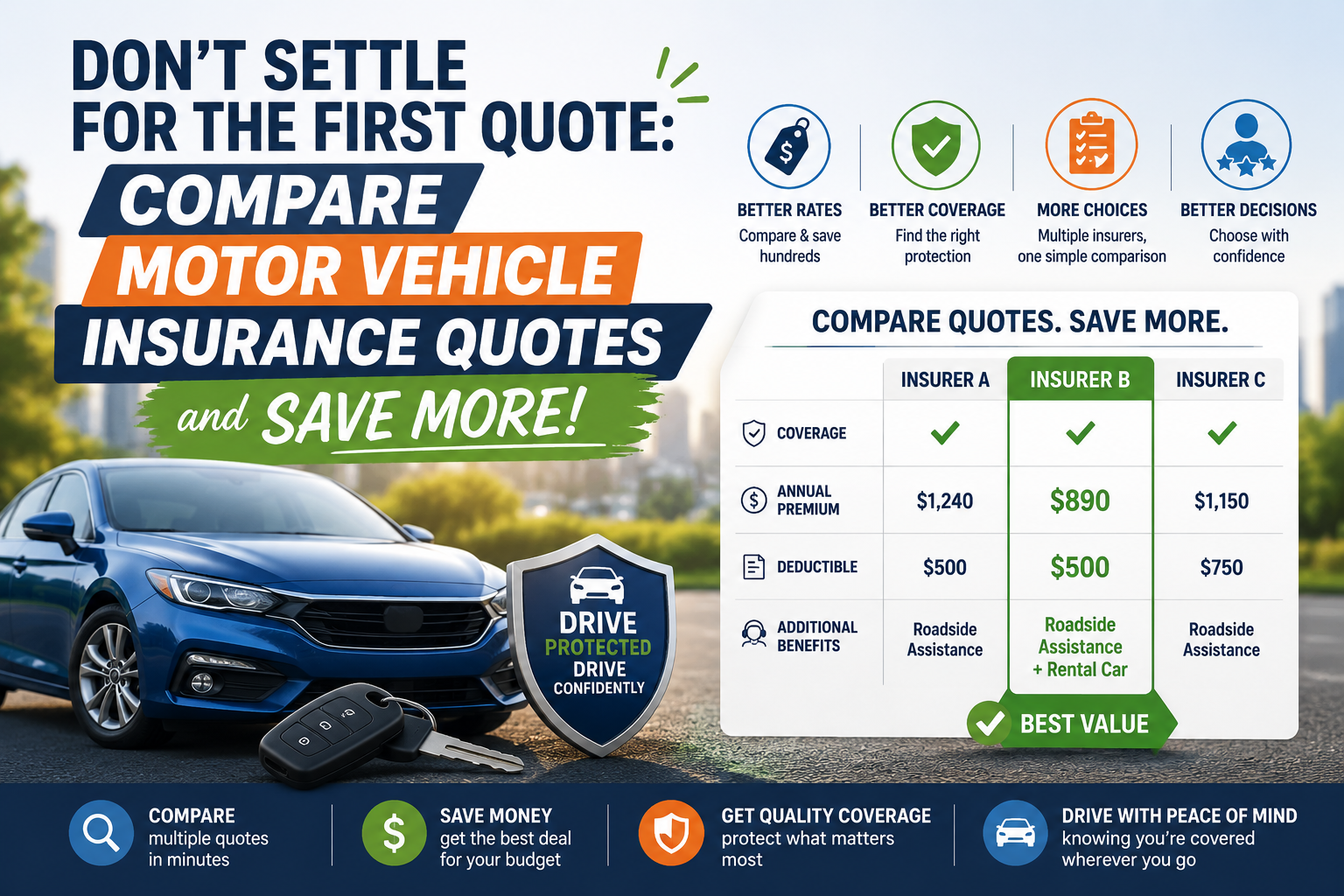 One Comparison Could Save You Hundreds on Motor Vehicle Insurance